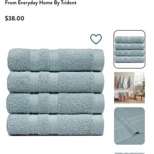 Aqua Blue Bath Towel Set